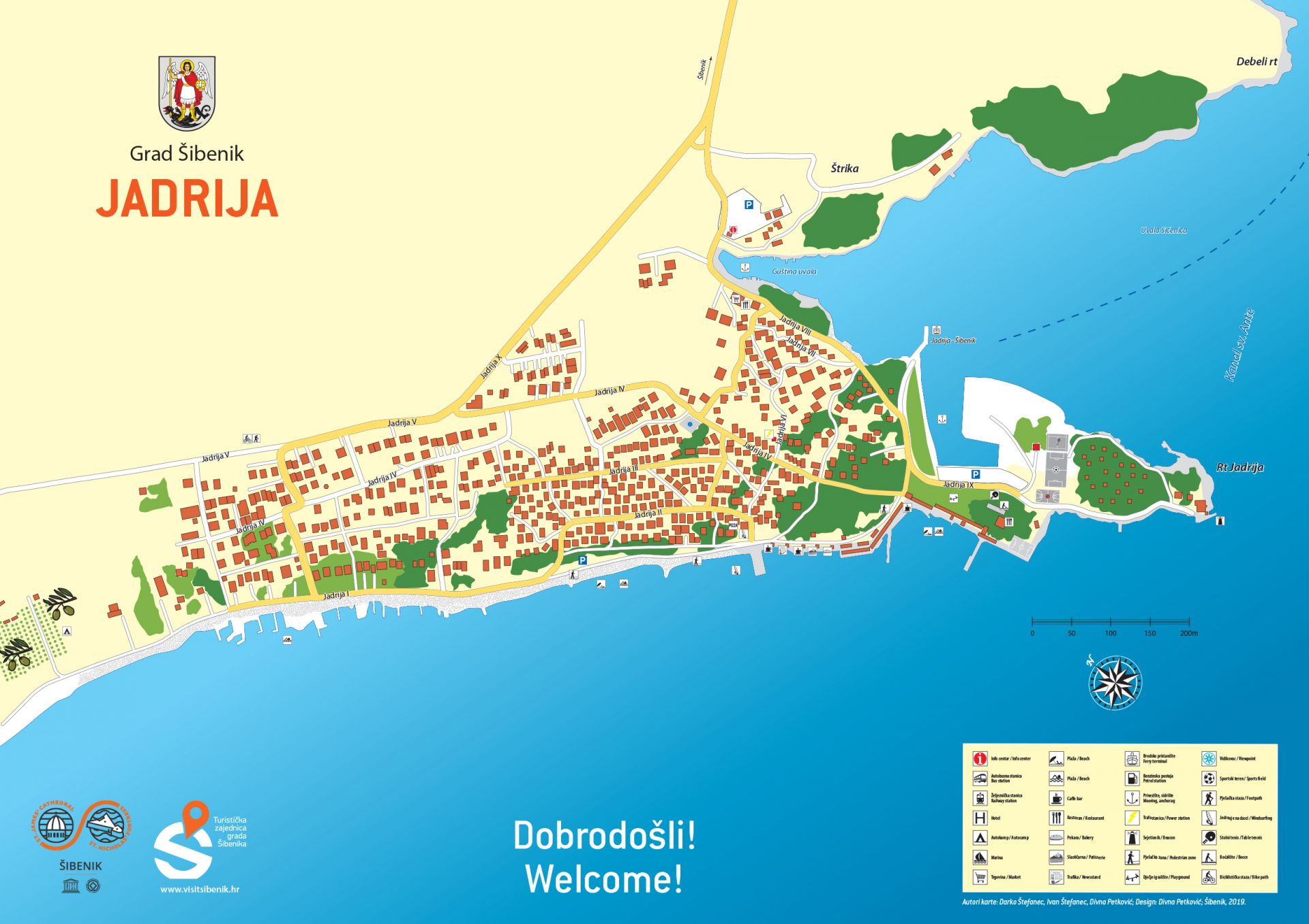 Karta (plan) Jadrije